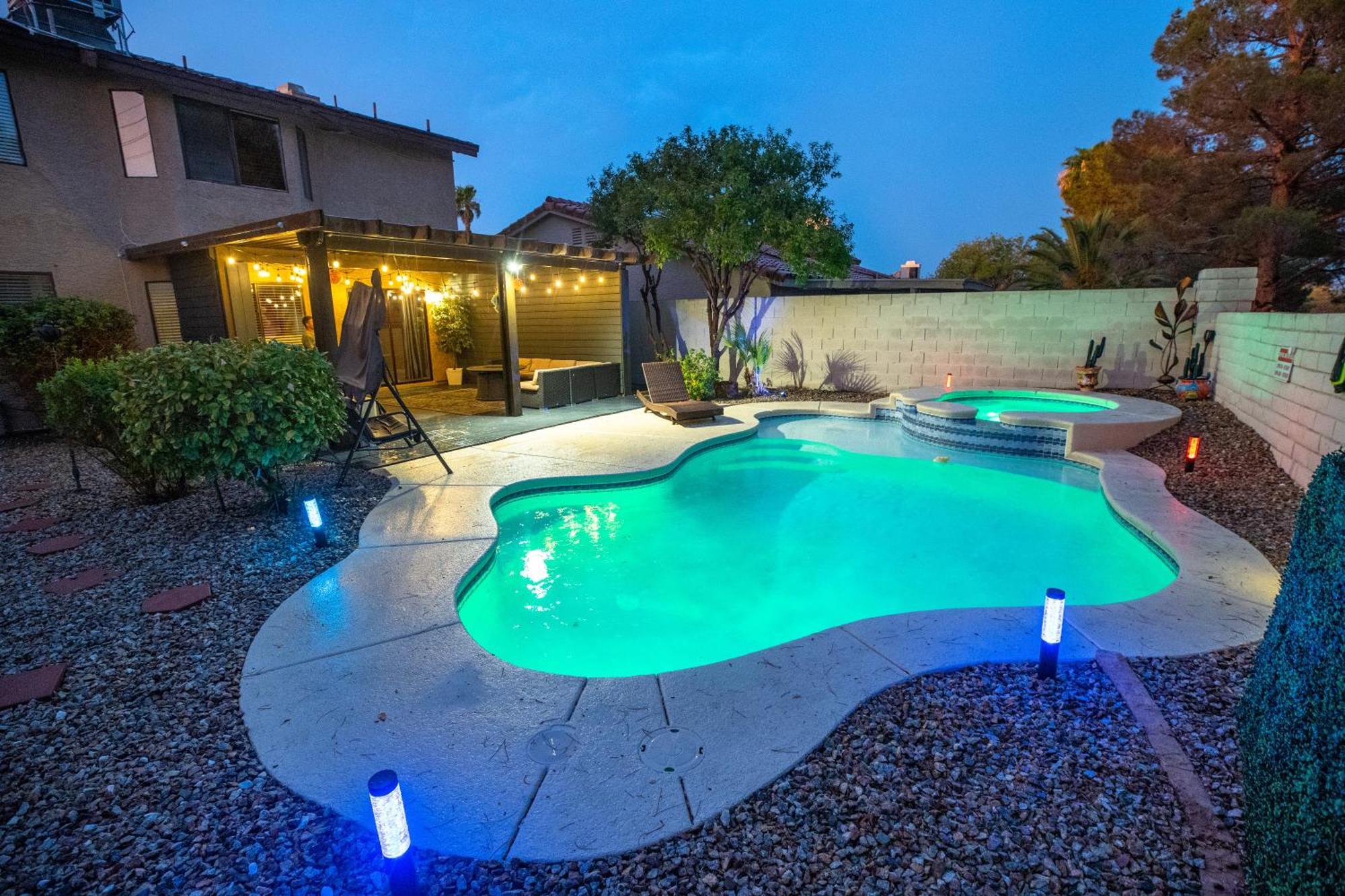拉斯维加斯1800 Sqft House W/Heated Pool Spa 13Min From Strip别墅 外观 照片