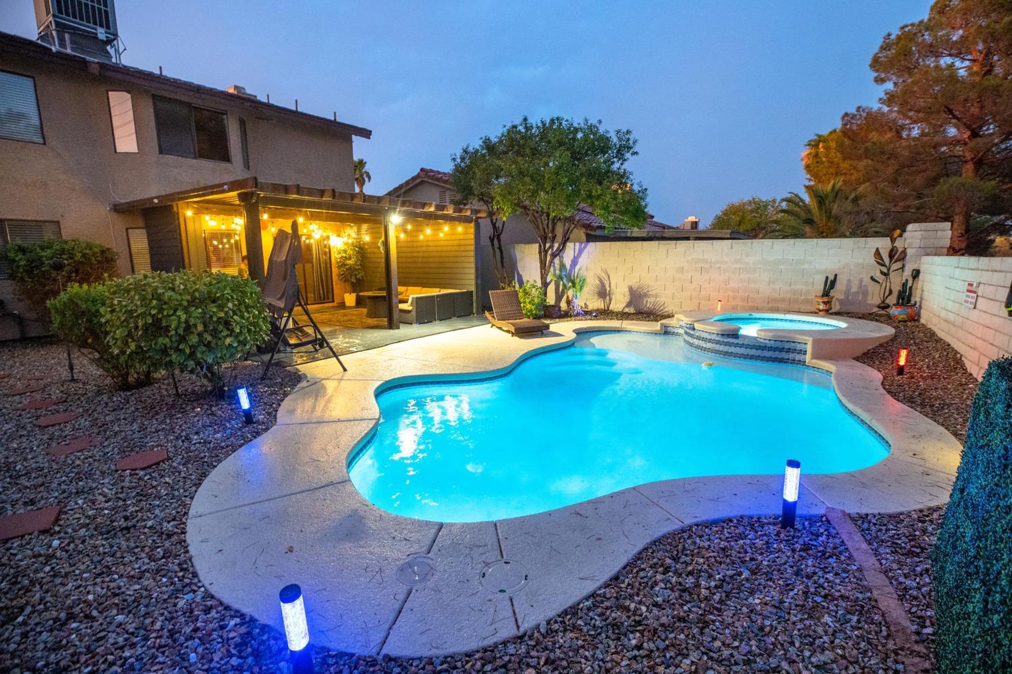 拉斯维加斯1800 Sqft House W/Heated Pool Spa 13Min From Strip别墅 外观 照片